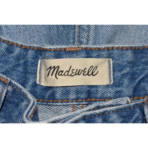 MADEWELL $68 Light Wash Factory Distressed Relaxed Cut-Off Denim Short Size 31 - Picture 4 of 4